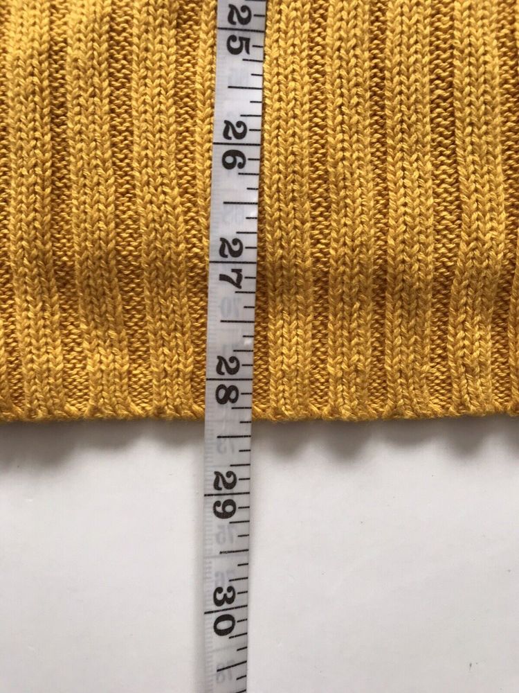 Bonprix Mustard Long Sleeve Soft Knit Jumper Dress Size 22/24 - Picture 7 of 7